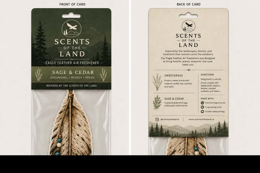 Scents of the Land™ Eagle Feather Air Freshener | Sage & Cedar